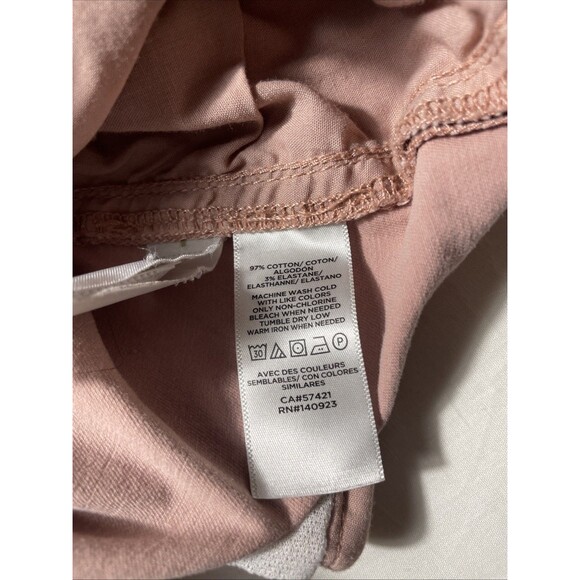Loft Womens Straight Leg Ankle Pants Pink Pockets Size 6 - Picture 9 of 9